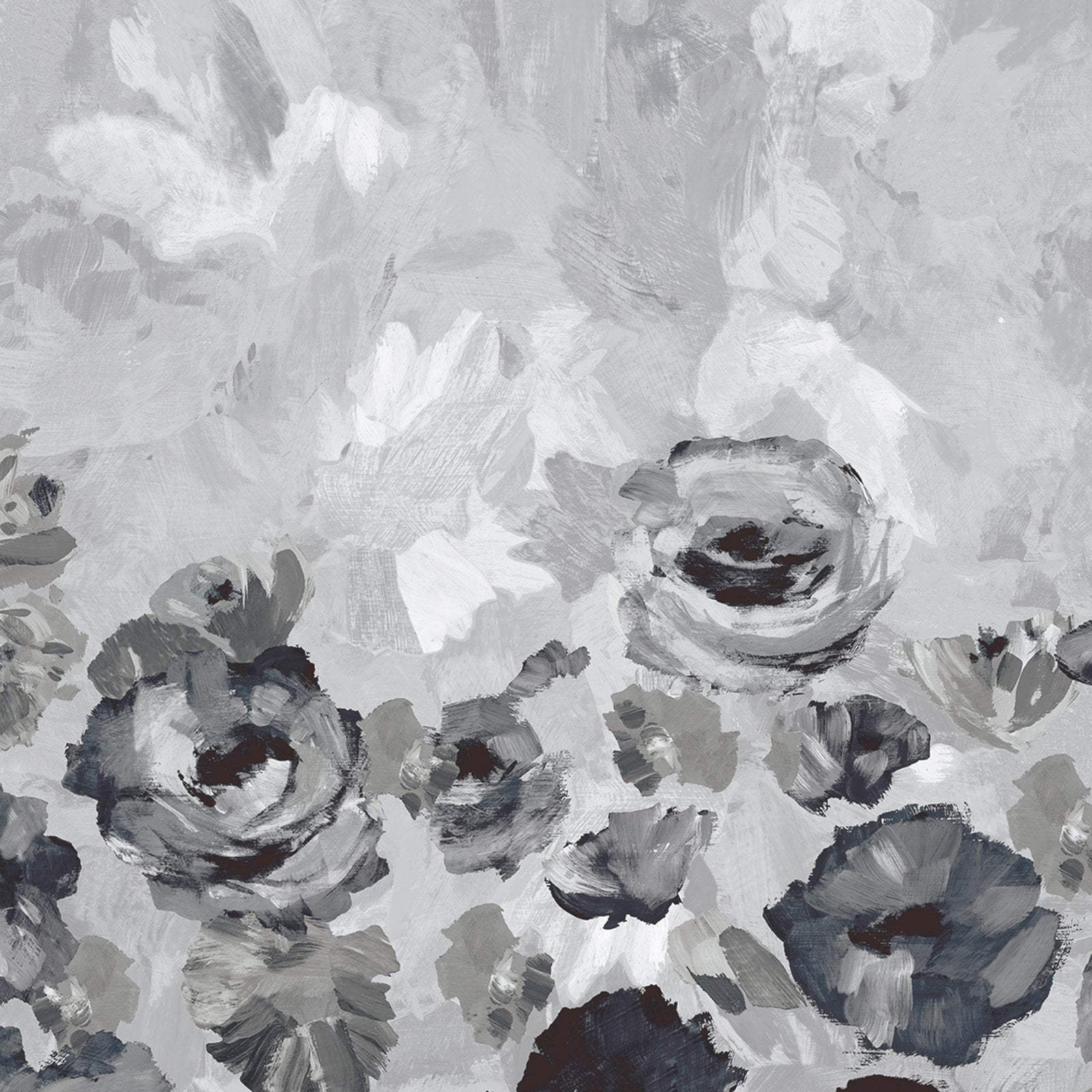 Paeonia Twinwall mural in silver grey color - pattern number GH26959-23 - by Galerie in the Julie Feels Home collection