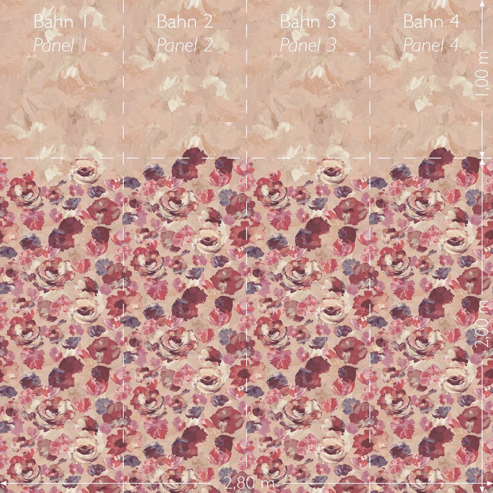 Paeonia Twinwall mural in pink color - pattern number GH26960-23 - by Galerie in the Julie Feels Home collection