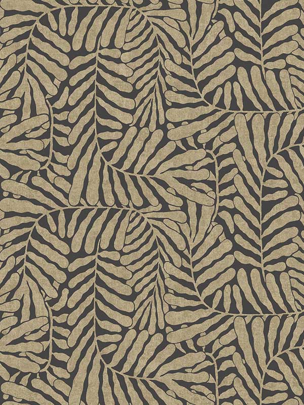 Gabriel Fern wallpaper in bronze color - pattern number 4155-27315 - by A Street Prints in the Drew and Jonathan Home Fourth Edition collection