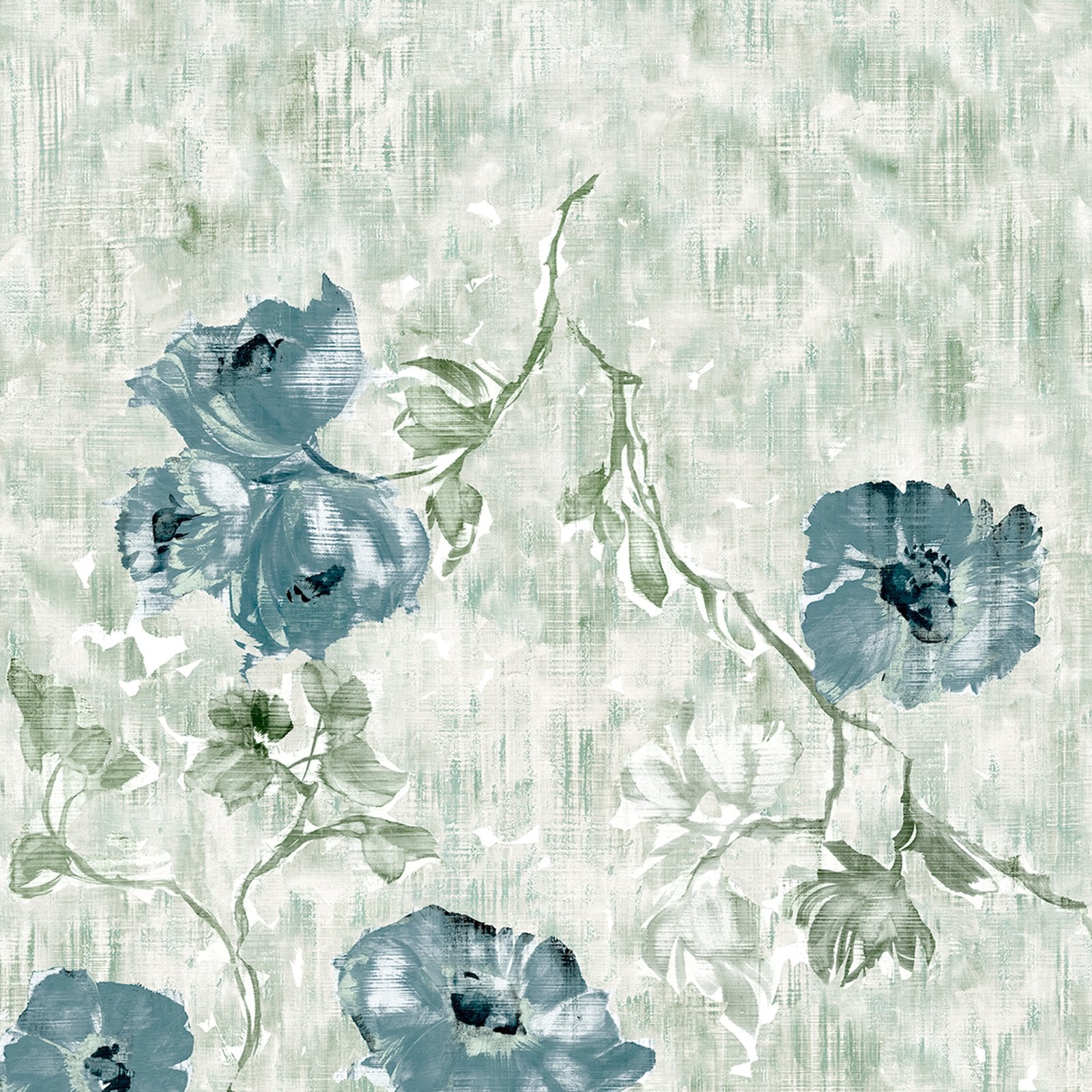 Petunia Twinwall mural in green color - pattern number GH26965-23 - by Galerie in the Julie Feels Home collection