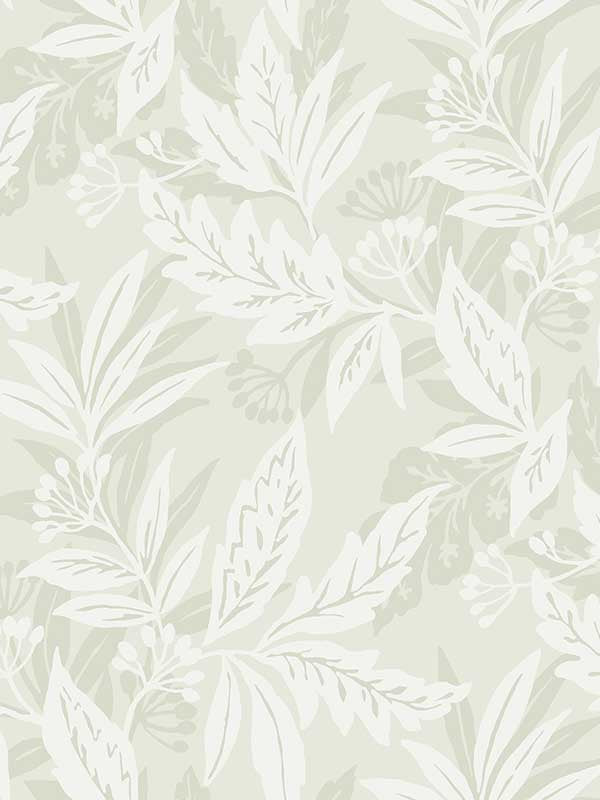 Anita Woodland Floral wallpaper in dove color - pattern number 4155-27329 - by A Street Prints in the Drew and Jonathan Home Fourth Edition collection
