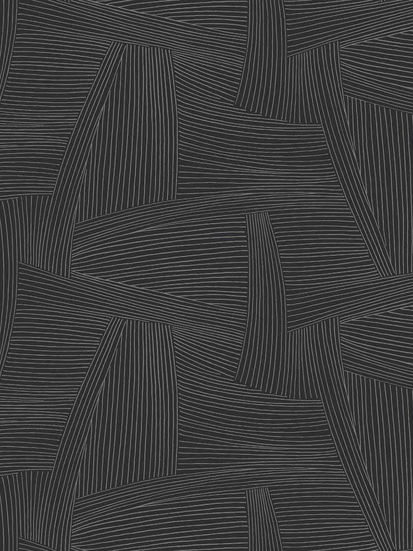 Reid Woven Geometric wallpaper in black color - pattern number 4155-27330 - by A Street Prints in the Drew and Jonathan Home Fourth Edition collection