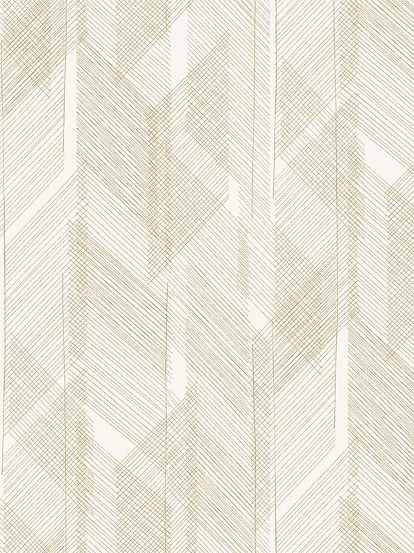 Bryant Crosshatch wallpaper in gold color - pattern number 4155-27339 - by A Street Prints in the Drew and Jonathan Home Fourth Edition collection