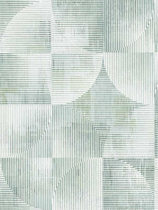 Woodbine Abstract Geometric wallpaper in sage color - pattern number 4155-27340 - by A Street Prints in the Drew and Jonathan Home Fourth Edition collection