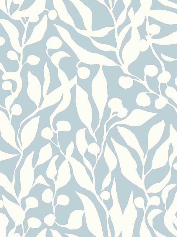 Olive Mill fabric in sky blue color - pattern number MT5612 - by York in the Montecito collection