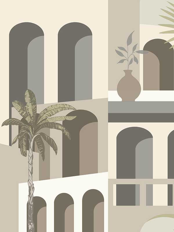 Monte Vista fabric in sand and fog color - pattern number MT5618 - by York in the Montecito collection