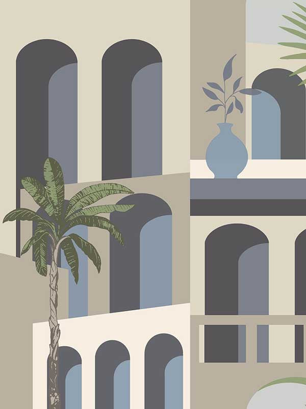 Monte Vista fabric in seaside color - pattern number MT5619 - by York in the Montecito collection