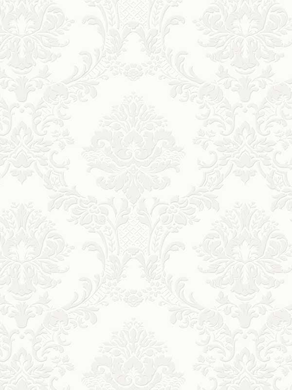 In Reg Classic Damask fabric in white pearl color - pattern number CI38214 - by Patton Norwall in the Classic Impressions collection