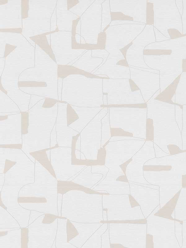 Calder Abstract wallpaper in dove color - pattern number 4178-4447 - by Warner in the Modern Expressions collection
