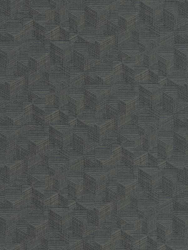 Naila Geo Weave fabric in denim color - pattern number 4181-4758 - by Warner in the Infinity collection