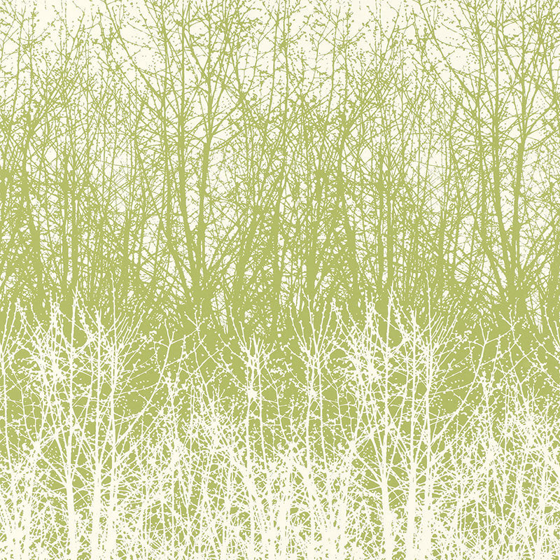 Birches fabric in leaf white color - pattern number 2707242 - by Schumacher in the Avant Garde collection