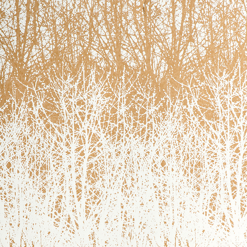 Birches fabric in tan color - pattern number 2707245 - by Schumacher in the Modern Nature collection