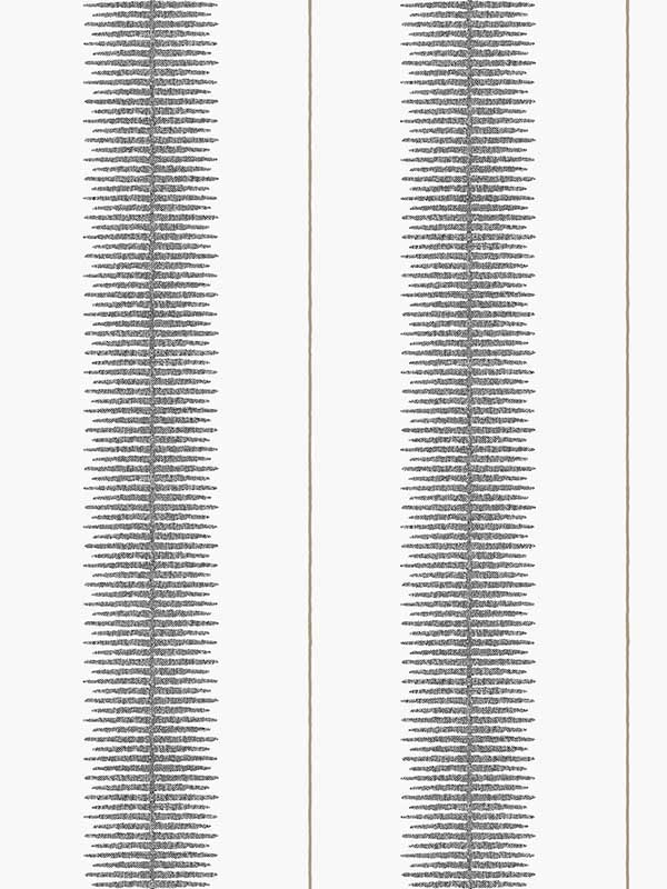 Tandem Stripe fabric in black color - pattern number MX9615 - by Ronald Redding in the Astoria collection