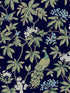 Peacock Estate fabric in navy color - pattern number MX9661 - by Ronald Redding in the Astoria collection