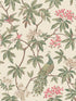 Peacock Estate fabric in cream color - pattern number MX9665 - by Ronald Redding in the Astoria collection