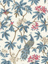 Peacock Estate fabric in white color - pattern number MX9666 - by Ronald Redding in the Astoria collection