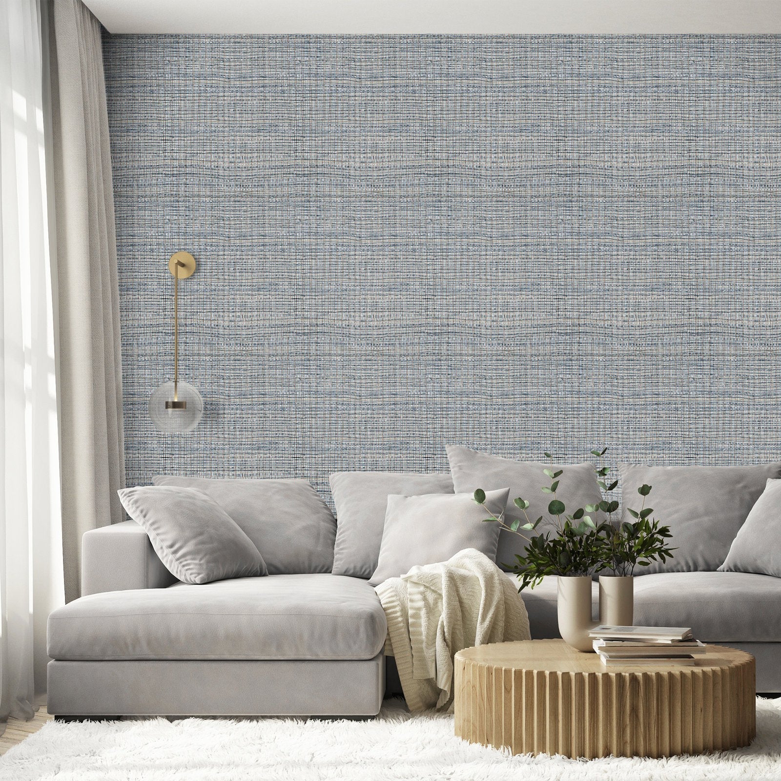 Fondo wallpaper in blue color - pattern number GH27092-23 - by Galerie in the Salt collection