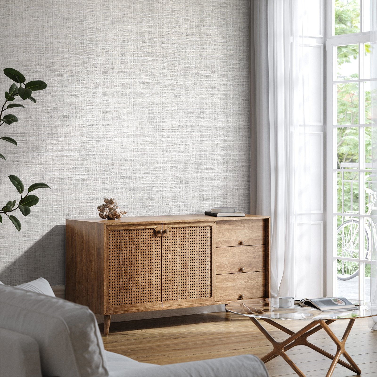 Fondo wallpaper in cream color - pattern number GH27093-23 - by Galerie in the Salt collection