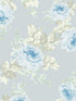 Royal Bouquet fabric in blue color - pattern number 125112 - by Graham and Brown in the Rachel Ashwell Shabby Chic Collection collection