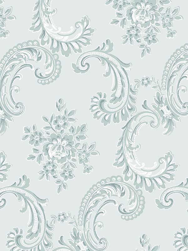 Boudoir Beauty fabric in blue color - pattern number 125114 - by Graham and Brown in the Rachel Ashwell Shabby Chic Collection collection