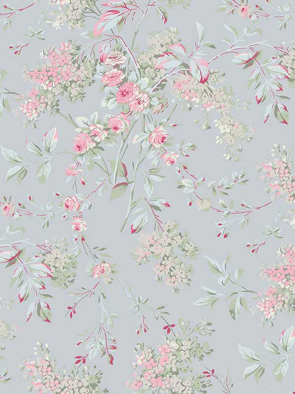 Chelsea fabric in blue color - pattern number 125123 - by Graham and Brown in the Rachel Ashwell Shabby Chic Collection collection