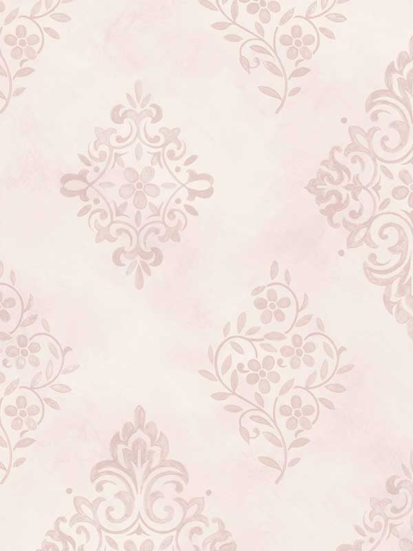 Diamond Motif wallpaper in pink color - pattern number 125136 - by Graham and Brown in the Rachel Ashwell Shabby Chic Collection collection