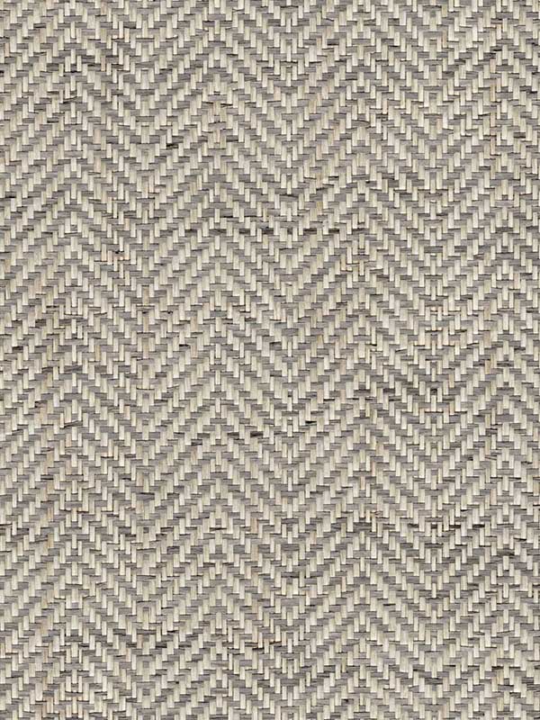 Saori Chevron wallpaper in grey color - pattern number WNR2026.WT.0 - by Winfield Thybony in the Natural Resources Vol. II collection