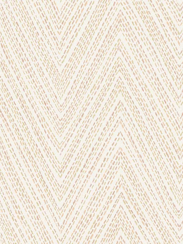 Lainey Stitched Chevron fabric in apricot color - pattern number 4147-27371 - by A Street Prints in the Haberdashery collection