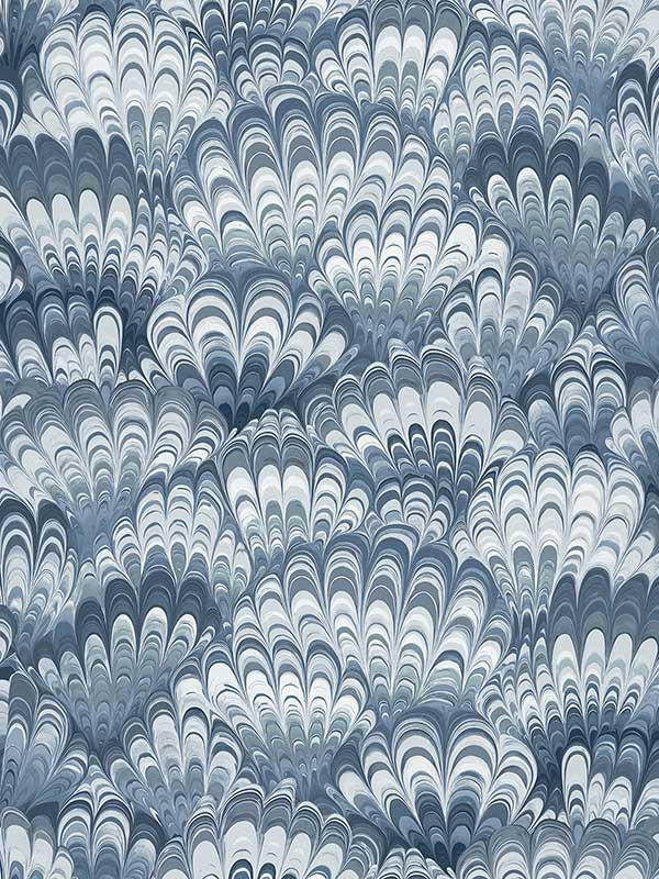 Octavia Marbled Ink fabric in blue color - pattern number 4147-27379 - by A Street Prints in the Haberdashery collection
