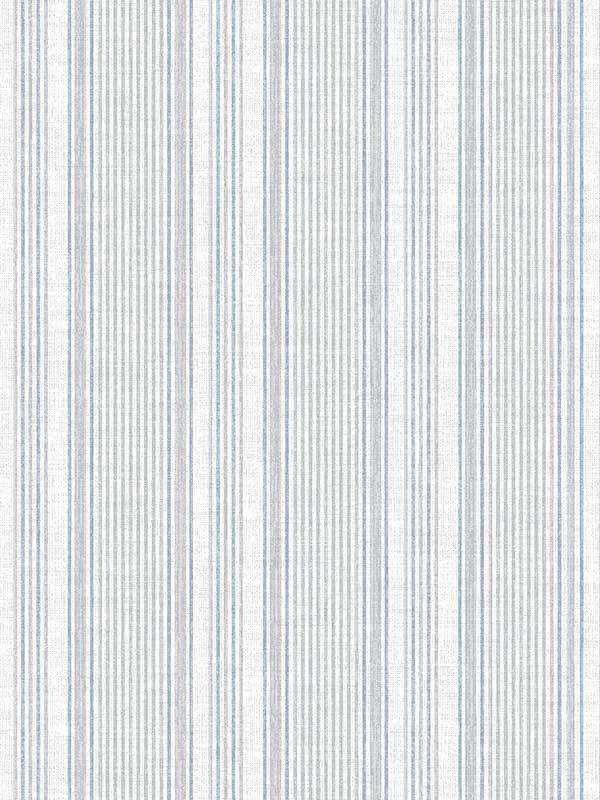 Ayanna Striped wallpaper in blue color - pattern number 4147-27393 - by A Street Prints in the Haberdashery collection