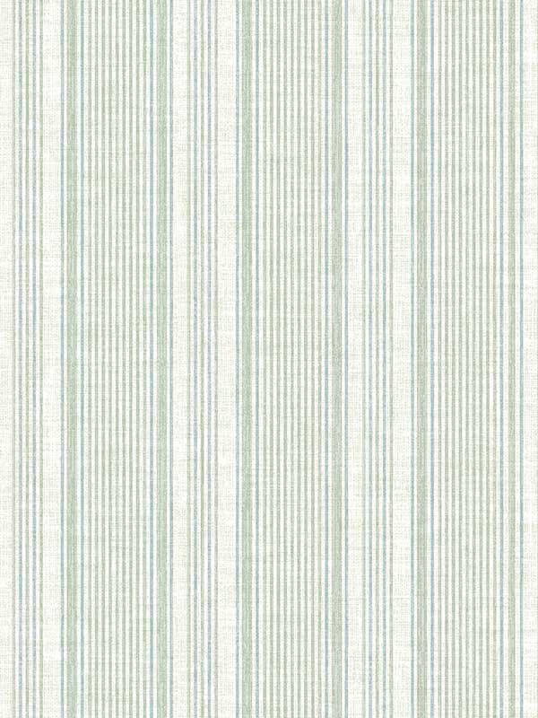 Ayanna Striped wallpaper in light green color - pattern number 4147-27395 - by A Street Prints in the Haberdashery collection
