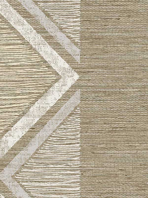 Beswick Chevron wallpaper in northern cliff color - pattern number TH91507 - by Seabrook in the Fibers and Threads collection