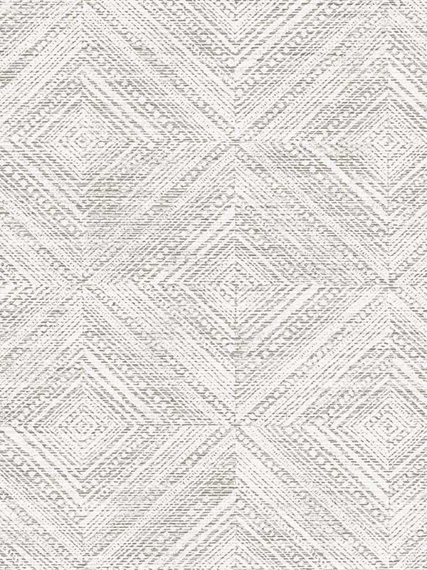 Leigh Diamond wallpaper in fog color - pattern number TH91600 - by Seabrook in the Fibers and Threads collection