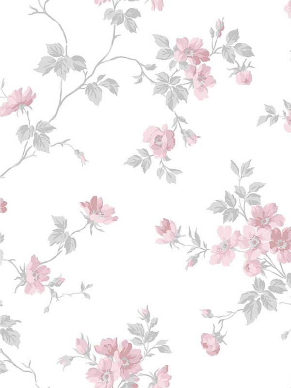 Charlotta wallpaper in pink color - pattern number WDR1017.WT.0 - by Winfield Thybony in the Archival Wallpaper Collection collection