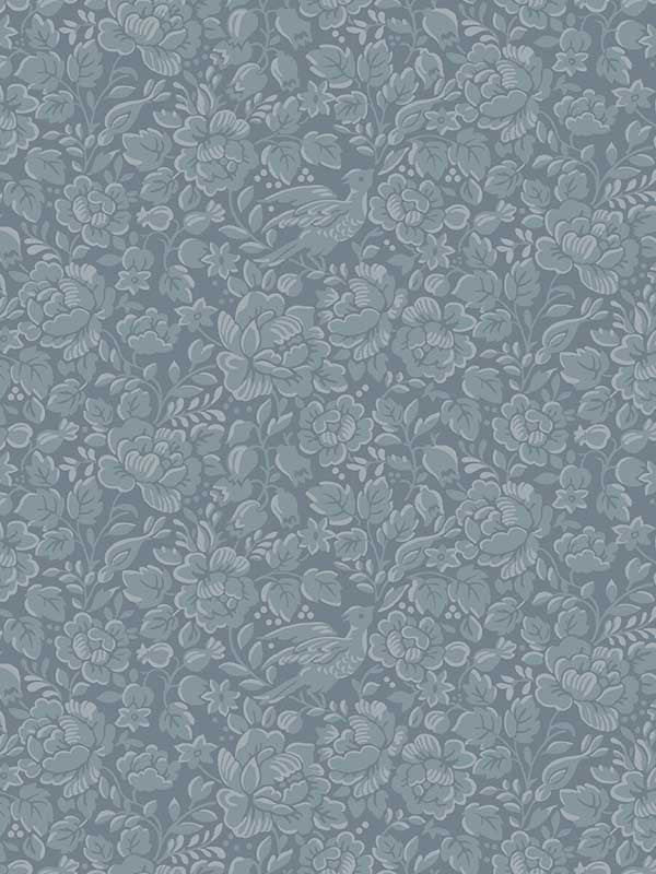 Birdie wallpaper in cornwall color - pattern number WDR1034.WT.0 - by Winfield Thybony in the Archival Wallpaper Collection collection