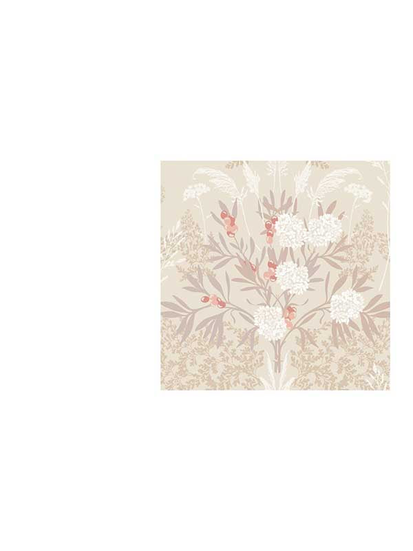 Fern Gardens wallpaper in apricot color - pattern number WDR2008.WT.0 - by Winfield Thybony in the Historical Wallpaper Collection collection