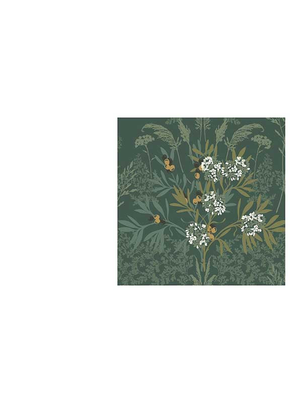 Fern Gardens wallpaper in green color - pattern number WDR2009.WT.0 - by Winfield Thybony in the Historical Wallpaper Collection collection