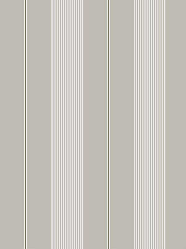 Oliver Stripe wallpaper in grey color - pattern number WDR2030.WT.0 - by Winfield Thybony in the Historical Wallpaper Collection collection