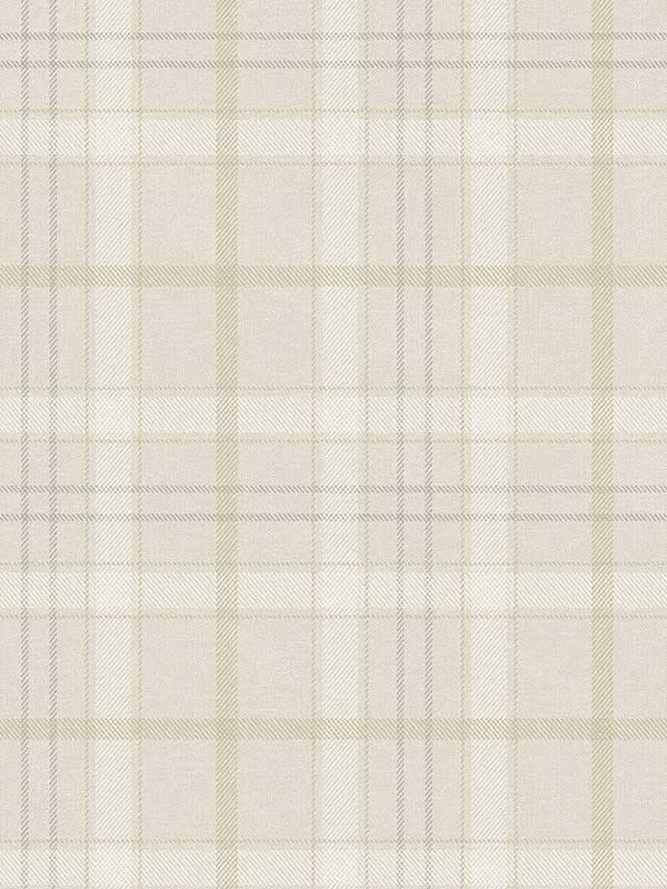 Tailor Plaid Prepasted fabric in neutral color - pattern number EP10307 - by Seabrook in the Etten Prepasted Wallcovering collection
