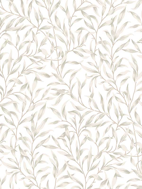 Willow Trail Prepasted fabric in neutral color - pattern number EP10506 - by Seabrook in the Etten Prepasted Wallcovering collection
