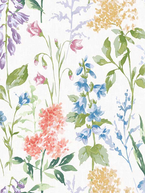 Elston Garden wallpaper in multi color - pattern number 130103 - by Laura Ashley in the Laura Ashley Spring Summer 2025 Collection collection