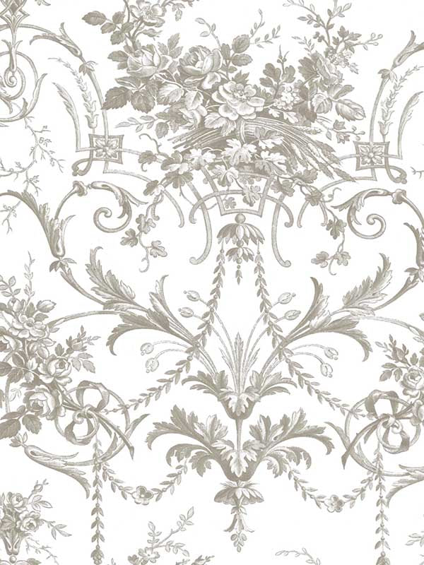 Tuileries Dark fabric in dark dove grey color - pattern number 130111 - by Laura Ashley in the Laura Ashley Spring Summer 2025 Collection collection