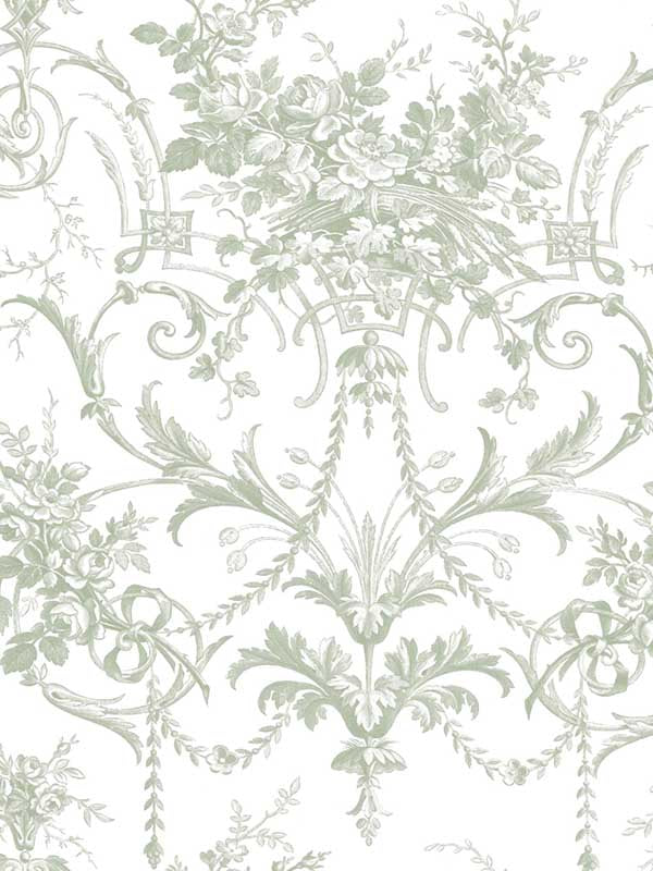 Tuileries fabric in sage green color - pattern number 130112 - by Laura Ashley in the Laura Ashley Spring Summer 2025 Collection collection