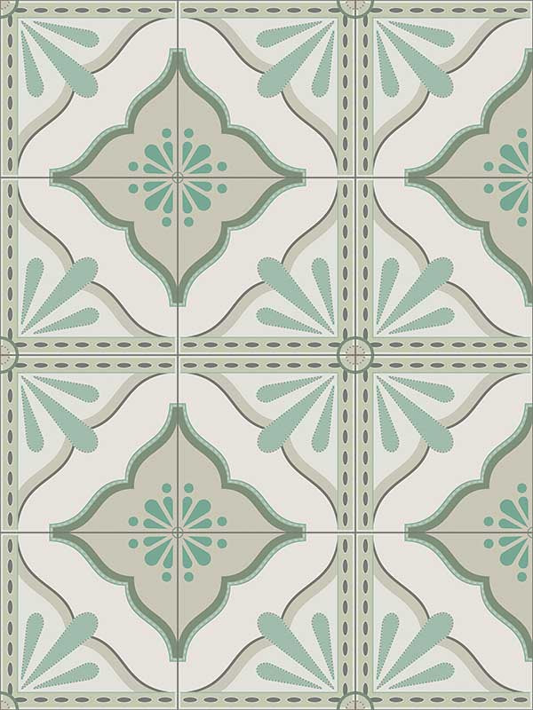 Transform Large Tile Peel and Stick fabric in green color - pattern number 129669 - by Graham and Brown in the Transform Drop 3 Peel and Stick Wallpaper collection