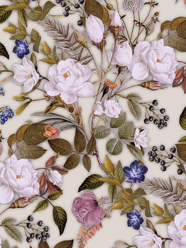 Transform English Garden Peel and Stick fabric in pink color - pattern number 129705 - by Graham and Brown in the Transform Drop 3 Peel and Stick Wallpaper collection