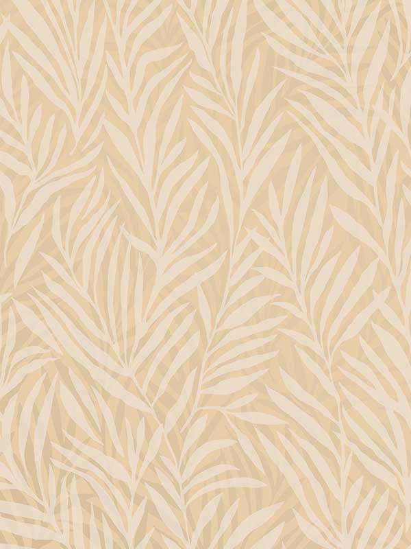 Whispering Leaves fabric in yellow color - pattern number VRAD02-525 - by Veer Decor in the Adele collection