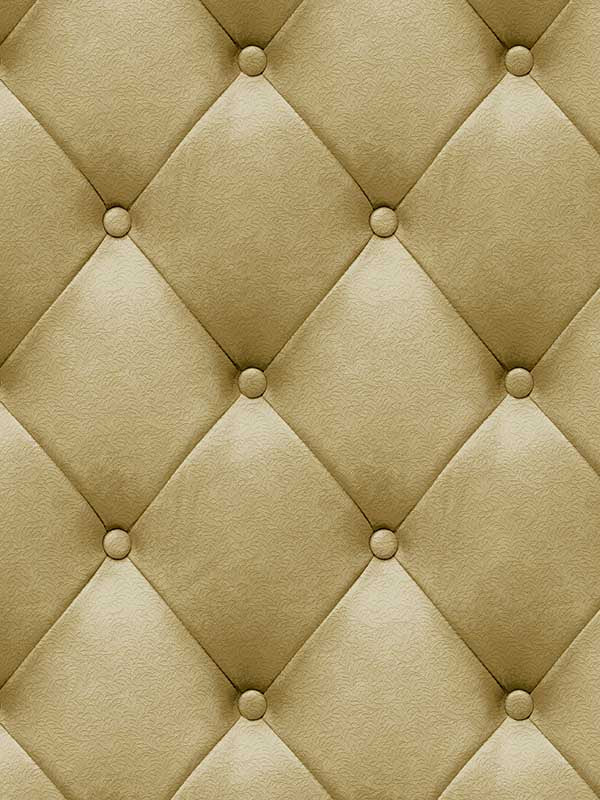Faux Plush Quilted Diamond Upholstery fabric in gold color - pattern number VRAR02-267 - by Veer Decor in the Artifice collection