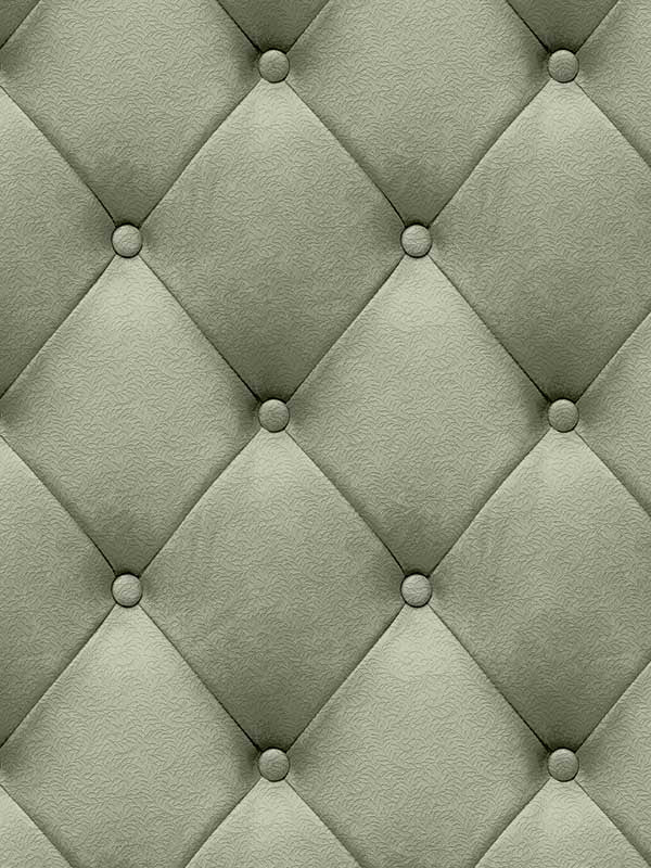 Faux Plush Quilted Diamond Upholstery fabric in green color - pattern number VRAR04-267 - by Veer Decor in the Artifice collection