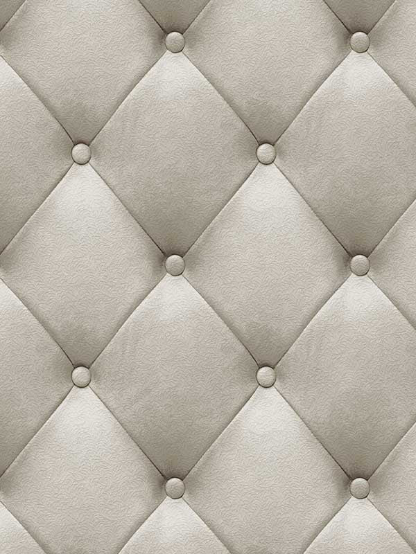 Faux Plush Quilted Diamond Upholstery fabric in beige color - pattern number VRAR07-267 - by Veer Decor in the Artifice collection