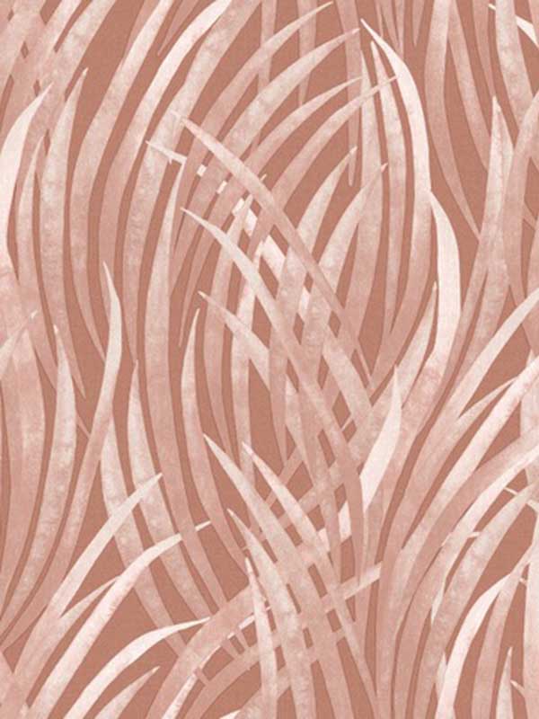 Adelia Tall Grass wallpaper in terracotta color - pattern number VRBT05-546 - by Veer Decor in the Botanique collection
